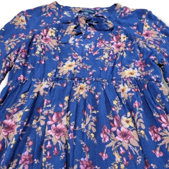 American Eagle Outfitters Dress Size Small A-Line Dress Long Sleeve Boho Bohemia - Picture 4 of 6